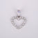 14 KT white gold Lab Created Diamond Pendant with Customized Round Cut Diamond Pendant VVS Clarity Diamonds-Gurukrupa-Gems