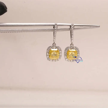 14 kt Lab created diamond earring with vvs clarity diamonds for women designers earrings