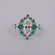 14 kt white gold wedding engagement diamond gemstone ring for men women-Gurukrupa-Gems