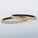 14 kt yellow gold lab grown round brilliant cut stylish diamond Bangles for Everyday Elegance - Gurukrupa-Gems