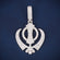 14K Gold Fully Iced Hip Hop Pendant with Sunburst and Palm Style Design Drenched in VVS Diamond Shine Gurukrupa-Gems