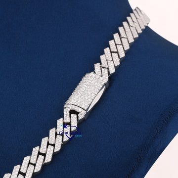 18 inch 10 mm hip hop cuban link diamond chain for men women Gurukrupa-Gems