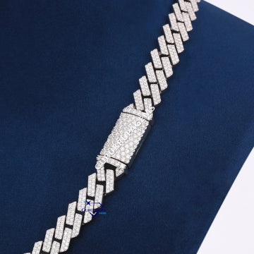 18 inch 10 mm hip hop fully iced out diamond cuban chains Gurukrupa-Gems