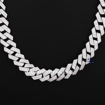 18 inch 20 mm  hip hop fully iced out rappers cuban chain Gurukrupa-Gems