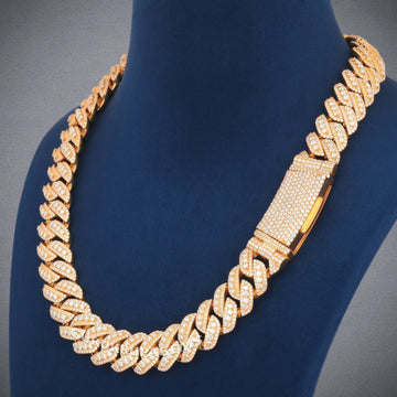 20 Inch 14 MM Diamond Chain For Gift Gurukrupa-Gems