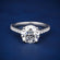2.85 ct Diamond Solitaire Ring VVS Clarity Engagement Ring Gurukrupa-Gems