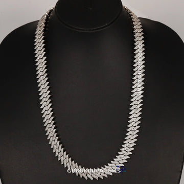 20 inch 14 mm crafted luxury hip-hop diamond chain vvs clarity Gurukrupa-Gems