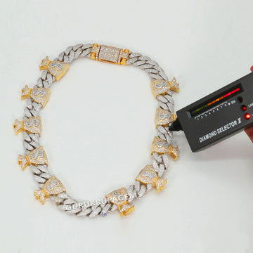 20 inch 15 mm custom logo hip hop chain diamonds Bound to catch attention Gurukrupa-Gems