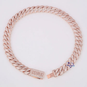 20 inch 18 mm personalized diamond cuban chain for men women Gurukrupa-Gems
