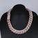 20 inch 20 mm classic studded cuban link 14 kt rose gold diamond chain for men with vvs clarity diamond Gurukrupa-Gems