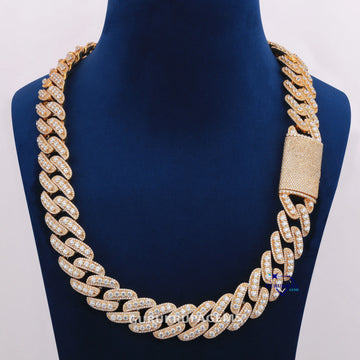 20 inch 20 mm hiphop buss down cuban chain necklace for rap party Gurukrupa-Gems
