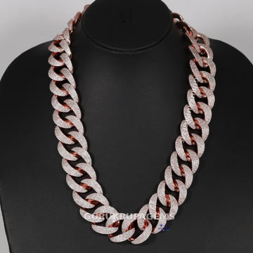 20 inch 24 mm our men's hip hop diamond chain, enhance vvs clarity Gurukrupa-Gems