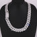 20 inch 25 mm cuban chain for unisex embellished with round and baguette cut diamonds vvs clarity Gurukrupa-Gems