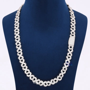 22 inch 10 mm stylish infinity cuban diamond chain Gurukrupa-Gems