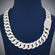 22 inch 20 mm hiphop full white cuban diamond chain vvs clarity Gurukrupa-Gems