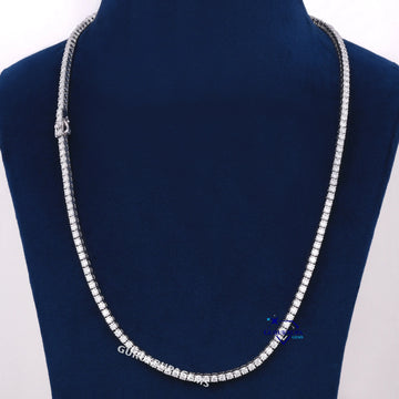 22 inch 3.50 mm hip hop tennis diamond chain Gurukrupa-Gems