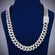 24 Inch 10mm Two Tone Silver Rose Gold Cuban Link Chain Gurukrupa-Gems