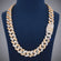 24 Inch 20 MM Two Tone Gold With Small Round And Baguette Cut Diamond Chain Gurukrupa-Gems