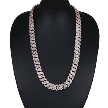 24 inch 15 mm best selling hip hop diamond fully iced out diamond chain for vvs clarity Gurukrupa-Gems