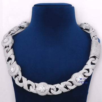 25 INCH 20 MM Infinity style diamond custom chains hip hop pass diamond tester jewelry Gurukrupa-Gems