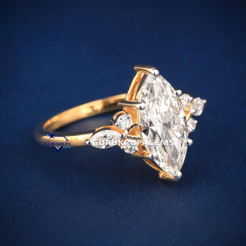 3 stone diamond proposal best quality diamond ring (Copy) Gurukrupa-Gems