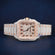41 mm two tone arabic dial hip hop diamond watch Gurukrupa-Gems