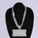 Accessorize your neck look with this custom made 14kt white gold lab grown chain pendant - Gurukrupa-Gems