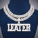 Customized cuban chain pendant in moissanite