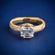 Asscher cut solitaire diamond ring for men women with vvs clarity diamonds Gurukrupa-Gems