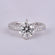 Beautiful stunning engagement ring for women crafted in 14kt white gold with flawless labgrown diamonds Gurukrupa-Gems