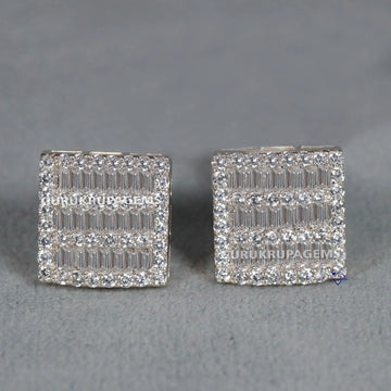 Best selling 14kt White Gold Lab Created Diamond Earring For Birthday Gift in vvs clarity Gurukrupa-Gems
