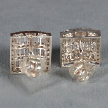 Best selling 14kt White Gold Lab Created Diamond Earring For Birthday Gift in vvs clarity Gurukrupa-Gems