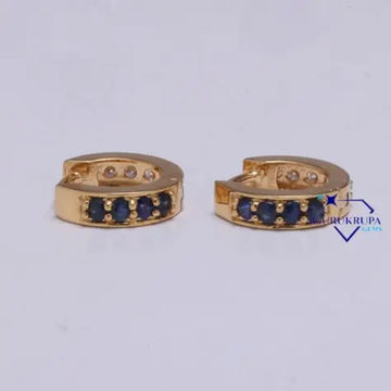Best selling stylish white and black round cut diamonds in lab grown diamond earring with VVS clarity diamonds in 14 kt yellow gold