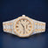 Buss down Iced out yellow and white toned diamond watch Gurukrupa-Gems