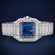 Buss down vvs clarity blue face diamond watch Gurukrupa-Gems