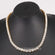 Capture attention with this stunning 14 kt yellow gold necklace in lab grown diamonds for women-Gurukrupa-Gems