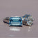 Capture hearts with our unique diamond ring elegantly crafted in 14kt white gold featuring lab created diamonds Gurukrupa-Gems