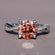 Classy 14 kt white gold lab grown diamond ring in pink treated color with vvs clarity diamonds for girls Gurukrupa-Gems