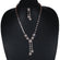 Classy women jewelry necklace design in 14 kt rose gold lab created diamonds in vvs clarity Gurukrupa-Gems