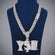 Custom Design VVS Clartiy Round Cut Lab Grown Diamond Chain With Pendant Gurukrupa-Gems