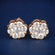 Unisex 14K Gold Solitaire Stud Earrings with Brilliant Cut Diamonds Gurukrupa-Gems