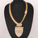 Custom Made 14KT Yellow Gold Round Cut Lab Grown Diamond Chain With Pendant Gurukrupa-Gems
