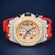 Custom Made Camouflage Red Belt with VVS Clarity Gurukrupa-Gems