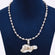 Custom Made Diamond Pendant In 14KT White Gold Small Round Cut Lab Diamond Gurukrupa-Gems