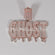 Custom Made lab grown Diamond Pendant For Men's with vvs clarity and crafted in 14 kt rose gold