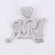 Custom initial letter pendant for men women hip hop custom bail diamond enhanced vvs clarity-Gurukrupa-Gems