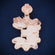 Custom number 3 fully iced out diamond pendant Gurukrupa-Gems