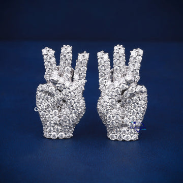 Custom your own diamond men earrings women with diamonds and material Gurukrupa-Gems