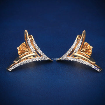 Daily wear diamond earring for women this valentine season Gurukrupa-Gems