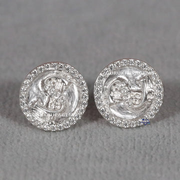 Delicate 14 kt gold lab grown diamond earring for women to wear at any party or occasion Gurukrupa-Gems